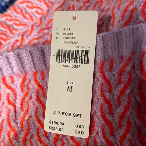 NWT Anthropologie Maeve Color-blocked knit set size M - Picture 12 of 14